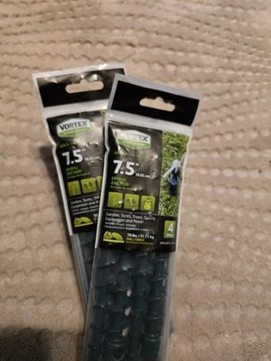 Vortex 7.5 in. Bladed Plastic Yard Gardening Ground Anchor Green - Set of 2