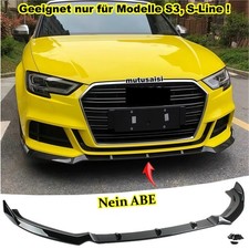 Für AUDI S3 A3 S-Line 8V 17-20 Frontlippe Frontspoiler Frontspoilerlippe Spoiler