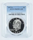 Photo of a 1977-S Eisenhower Dollar Proof from an eBay listing that sold on Jul 16, 2026