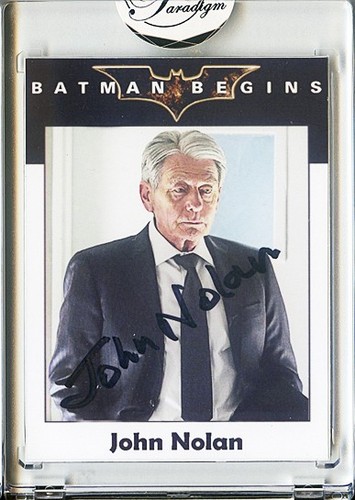 -BATMAN BEGINS- JOHN NOLAN Signed/Autograph/Auto Certified DC Comics Movie Card