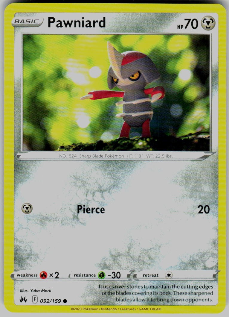 Pawniard 92 092/159 SWSH: Crown Zenith Pokemon