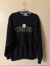 Vintage LOGO 7 Pittsburgh Steelers Embroidered Sweatshirt Size XL