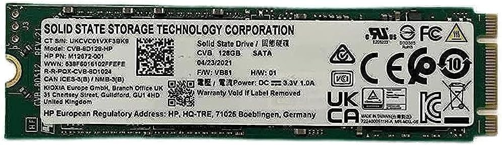 HP SSD SATA 128Gb M.2 2280 B+M CVB-8D128 OEM CVB-8D128 Notebook Desktop