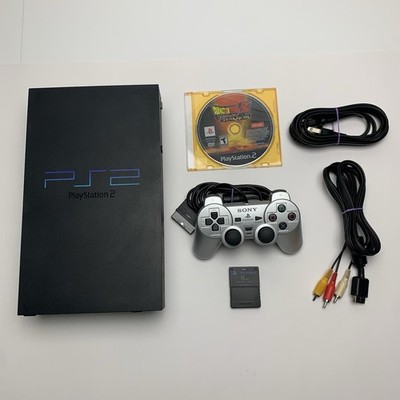 Sony PlayStation 2 PS2 Fat Console Bundle w/ 1 Controller & DBZ Game [Tested]