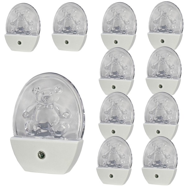 Heitech 10X Led Nachtlicht Mit Sensor Und Farbwechsler Notlicht Lampe Leuchte-image