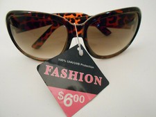 NEW WOMEN'S SUNGLASSES FASHION BROWN ANIMAL PRINT  S130 