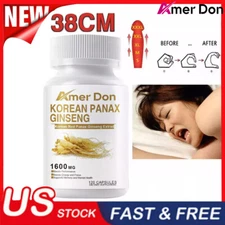 Korean Red Panax Ginseng 1600mg 120 Capsules Extra Strength High Potency NON-GMO
