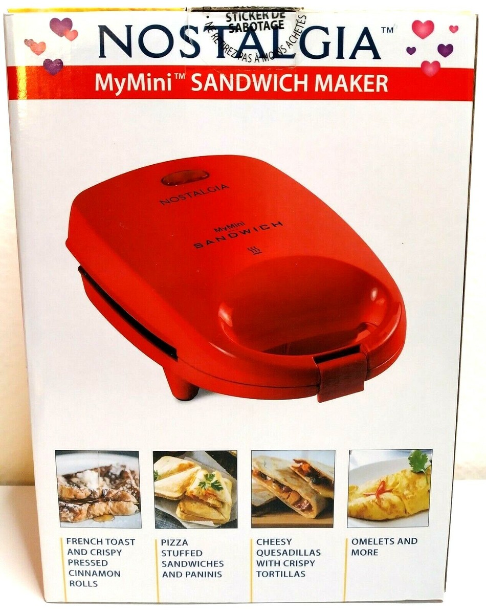 Nostalgia MyMini Sandwich Maker Color: Red | eBay