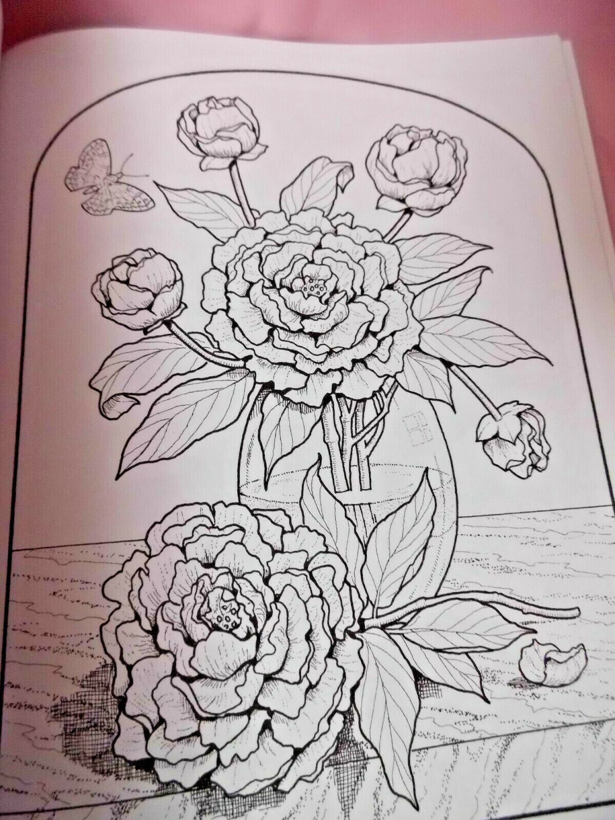 Creative Haven The Beautiful Language Of Flowers Coloring Book