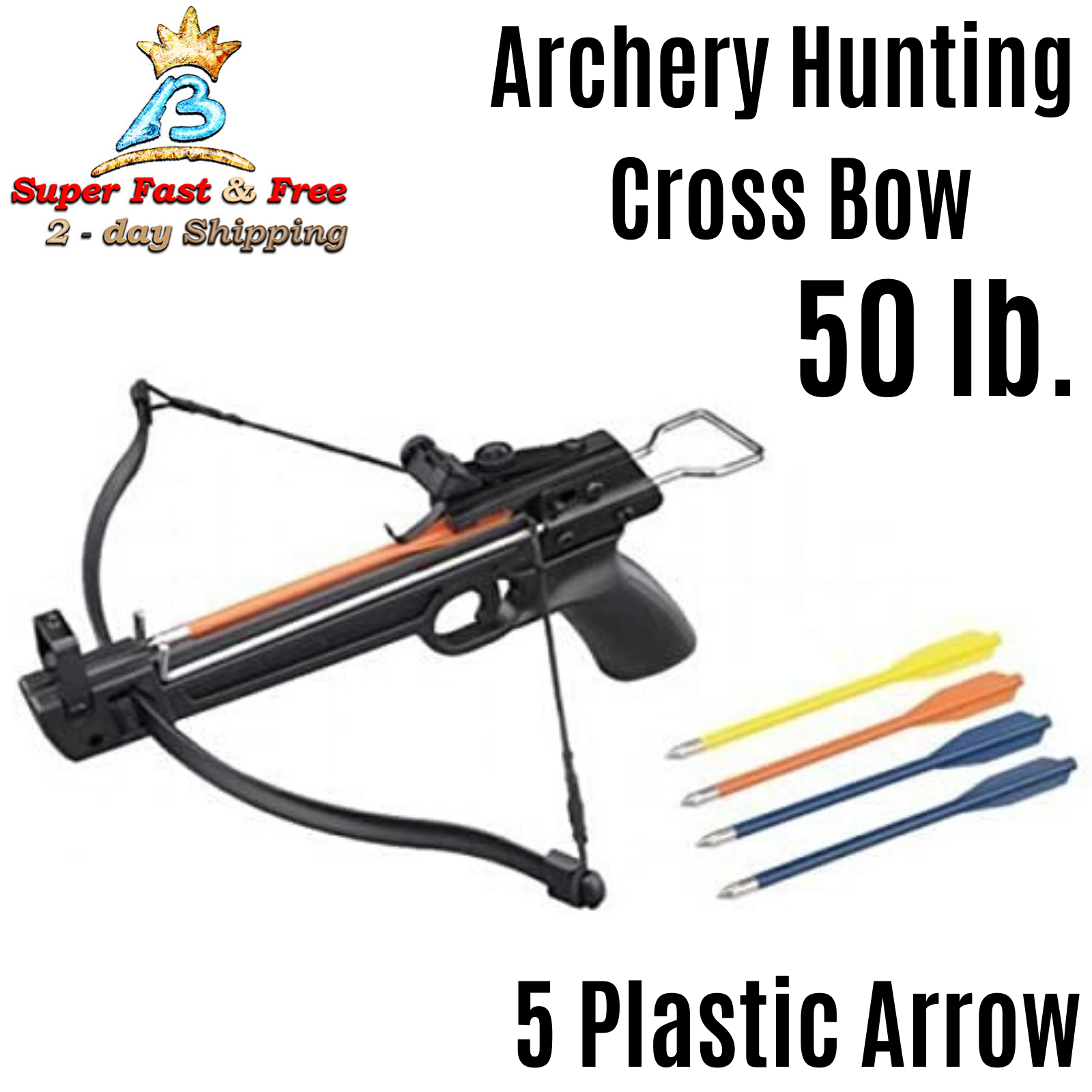 Mini Crossbow Pistol 50lb Hunting Crossbow For Kids Archery Arrows