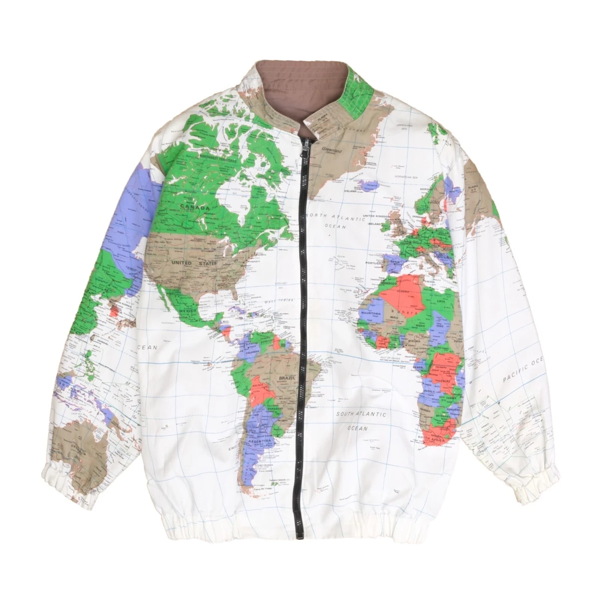 Jacket on sale world map