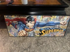 Open Road Brand Superman Superhero Framed Display Sign Large Beautiful Colorful