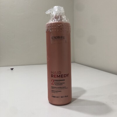 Condicionador Hair Remedy, Incolor, Cadiveu Professional, 980 ml