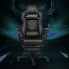 ELECWISH Computer Gaming Chair Ergonomic Recliner Desk Seat Swivel w/ Footrest