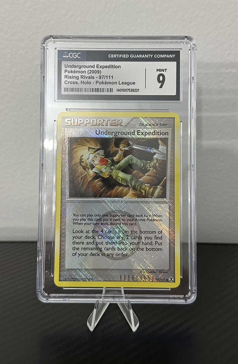 Underground Expedition Pokemon 2009 Pokemon League 97/111 Cross-Holo CGC 9 MINT