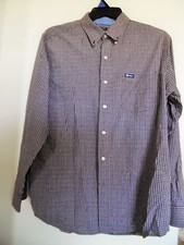 MEN'S RALPH LAUREN CHAPS EASY CARE PLAID DRESS SHIRT SZ L