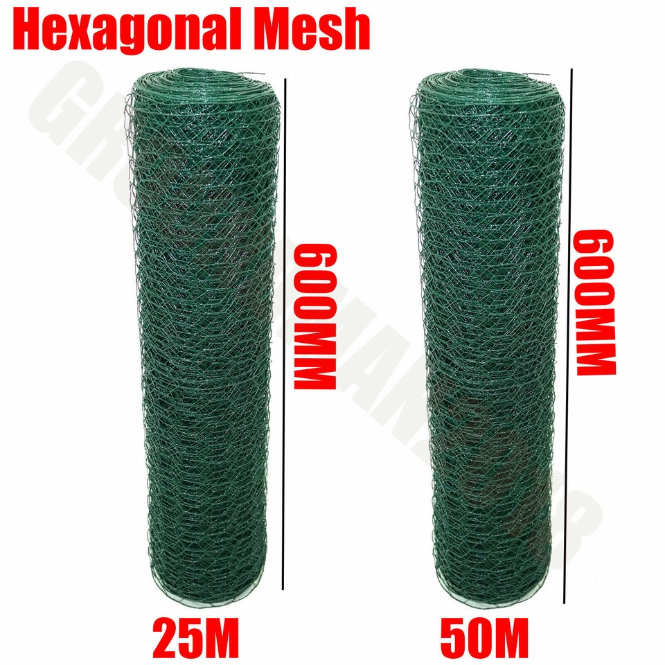 PVC Metal Galvanised Chicken Wire Mesh Netting Rabbit Cage Aviary Net