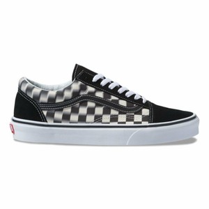 vans old skool checkerboard blur