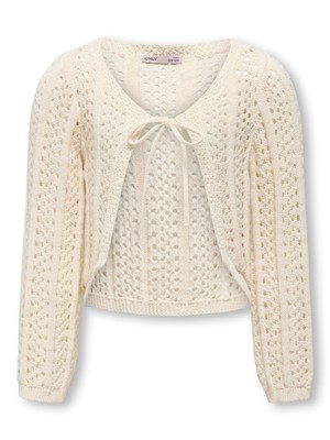 Kids Only Mädchen Strickjacke Gr. 122-164 KOGMARINA LIFE LS CROP V-NECK KNT