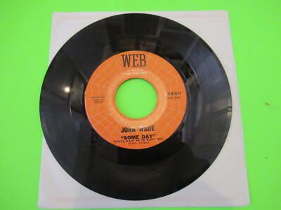 JOHN WADE SOME DAY / NOTHING EVER CHANGES 7'' 45 PRIVATE PRESS LOUNGE POP ROCK 