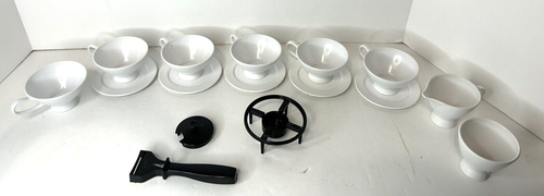 Vtg Corning Ware Style Blue Cornflower Child Toy Dish Plastic Kitchen 16 Piece - Picture 2 of 7