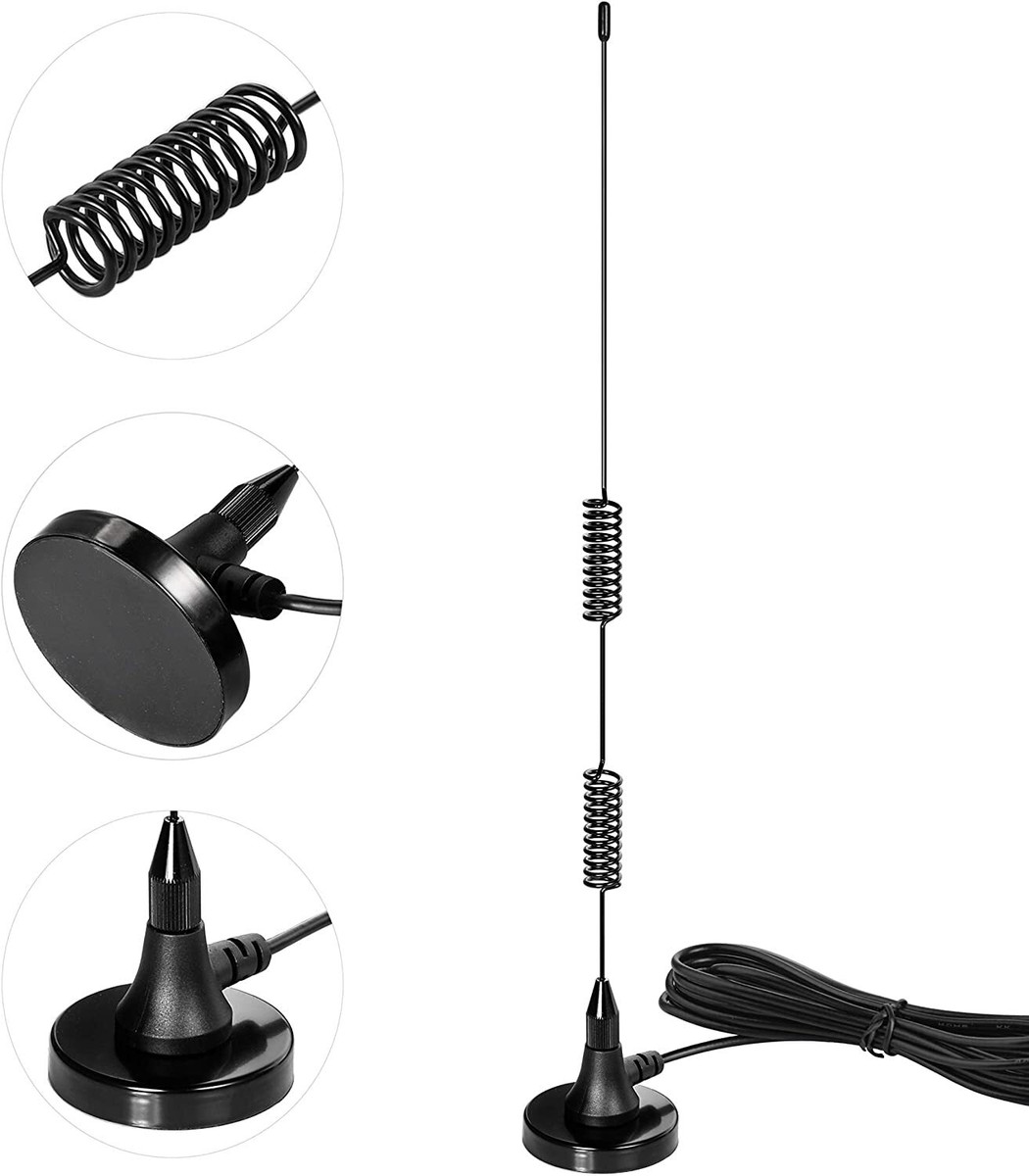 Antenna Flessibile HYS 144/430 MHz SMA Femmina - Per Walkie Talkie Baofeng, Kenwood, Puxing (Arancio) - Foto 8