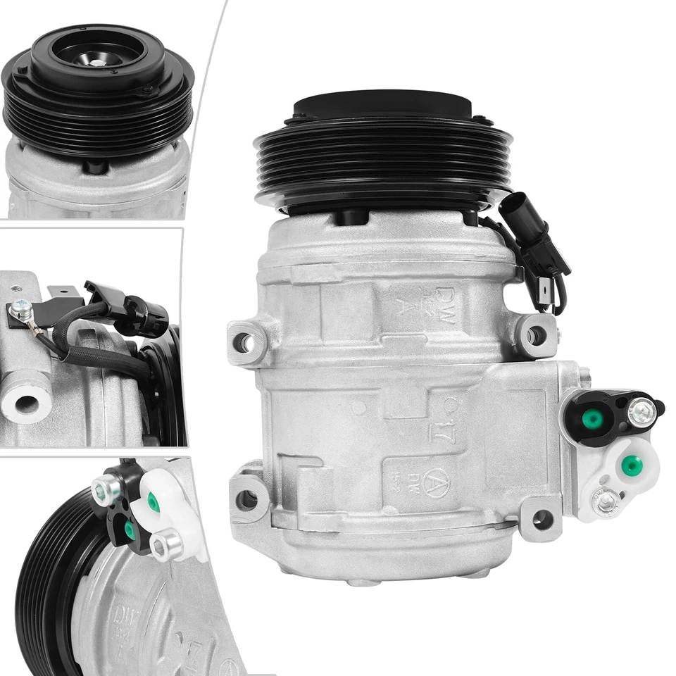 A/C Compressor & Clutch Fits 2010-2012 Hyundai Genesis Coupe 2.0L, AC Compressor Foto 2 de 4