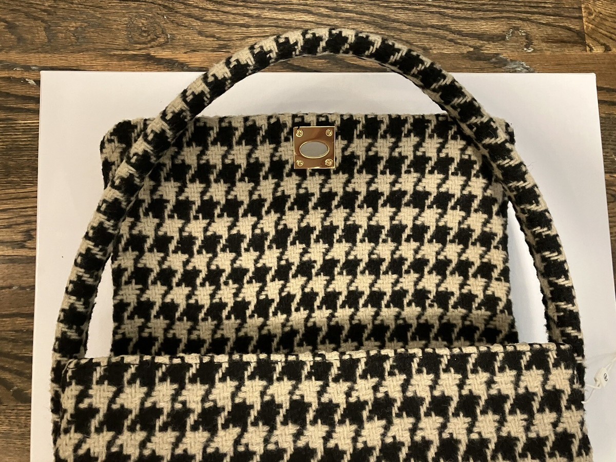 Anine Bing $400 NWT Nico Bag Houndstooth Wool Purse | eBay