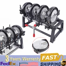 HDPE PP PE PVC Butt Fusion Welding Machine Manual 4 Clamps  Pipe Fusion Welder