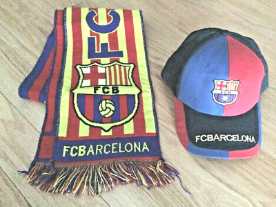 FC Barcelona Hat and Scarf Set FC Barcelone Hat and Scarf Set, Blue, One Size, blue  main image 3