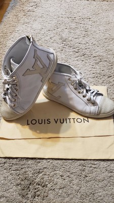 white and gold louis vuitton shoes