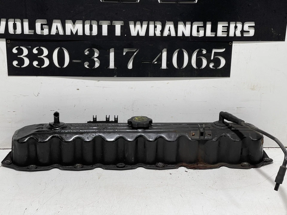 97-06 Jeep Wrangler TJ 4.0 OEM Steel Engine Valve Cover 6 Cylinder CC 3U - Image 2 of 4