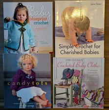 Baby Toddler Crochet Book Lot of 4: Patterns Designs, Baby Clothes, More