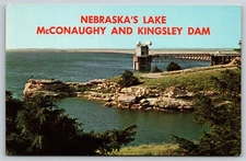 Nebraska Lake McConaughy Kingsley Dam #S-47103-3 Postcard, H5