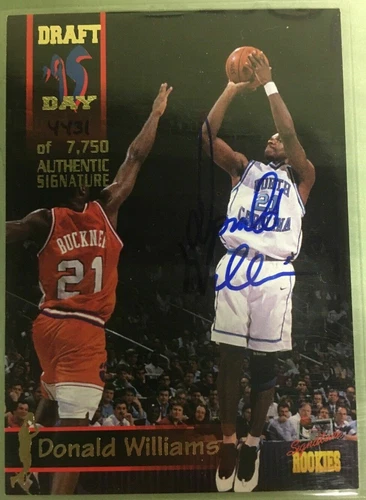 Donald Williams UNC North Carolina Basketball Autograph Signature Rookies Card