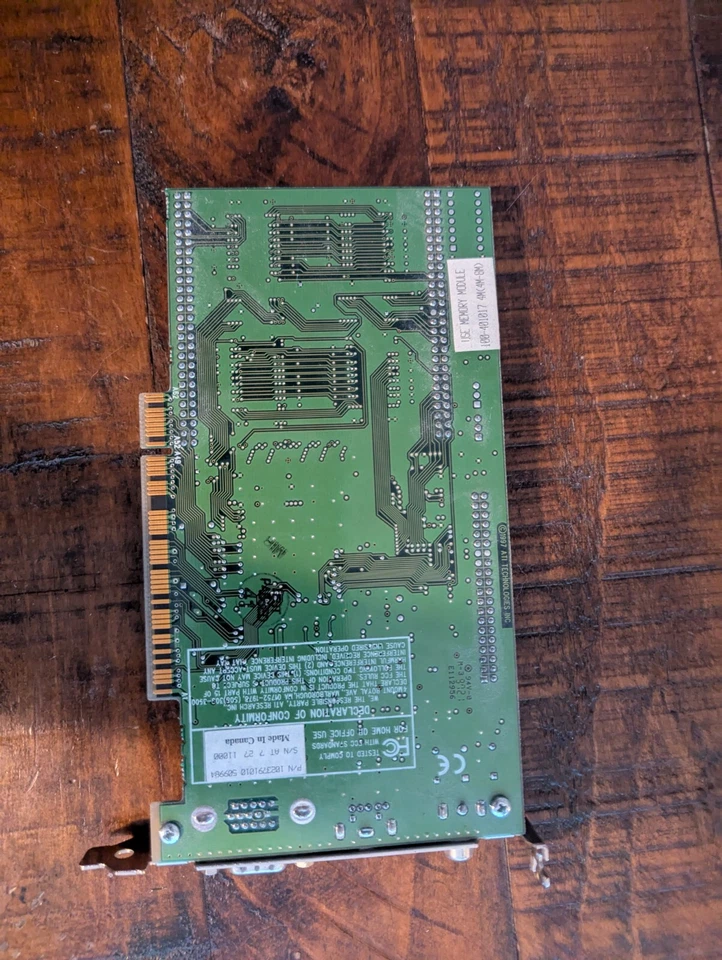 Vintage ATI 3D Rage IIC PCI Video Card 109-37900-10 w/ RAM Module – 1997 VGA - Image 2 of 2