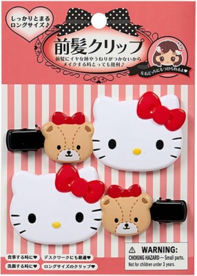 Sanrio Hello Kitty Bang Tiny Chum Long Clip Haarspange NEU aus Japan