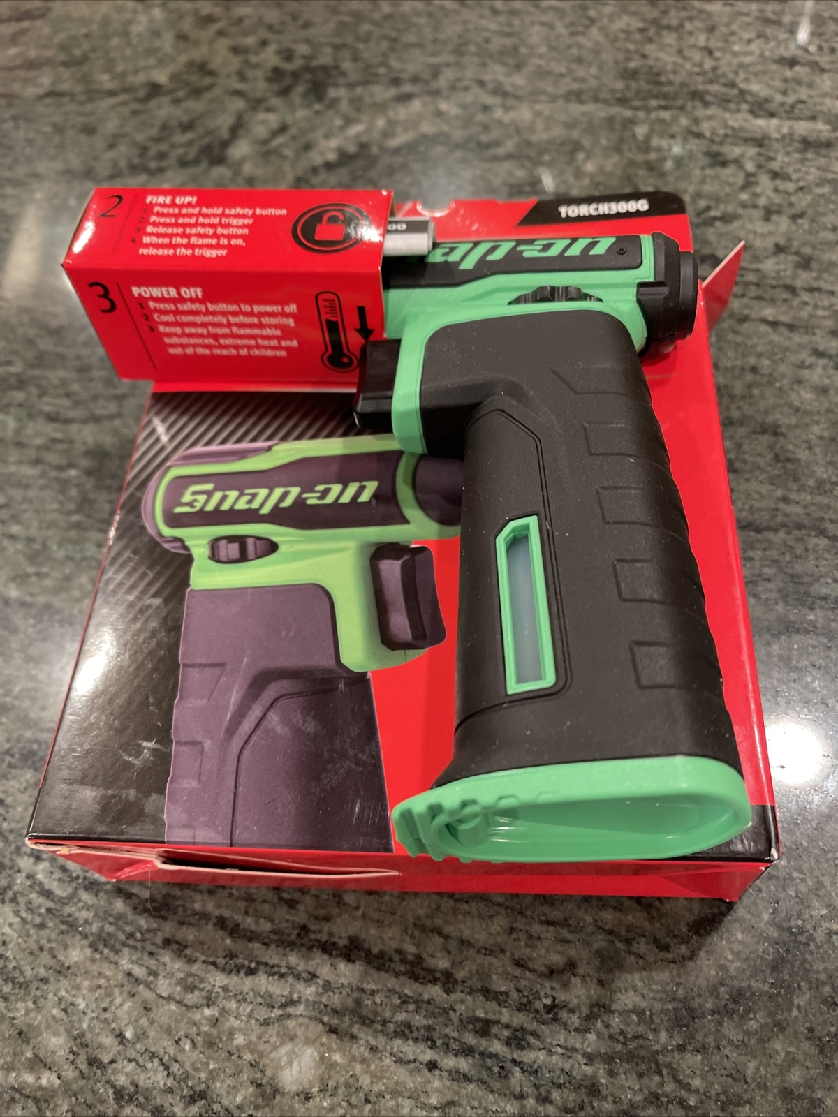 snap on torch300g butane gas torch green UrbanKitchens.co.uk