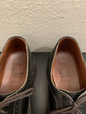 Allen Edmonds McTavish Oxfords Shoes Men’s 10.5 D Black Leather Wingtip Laces Allen Edmonds Mens 10.5 D McTavish Wingtip Oxford Black  main image 3
