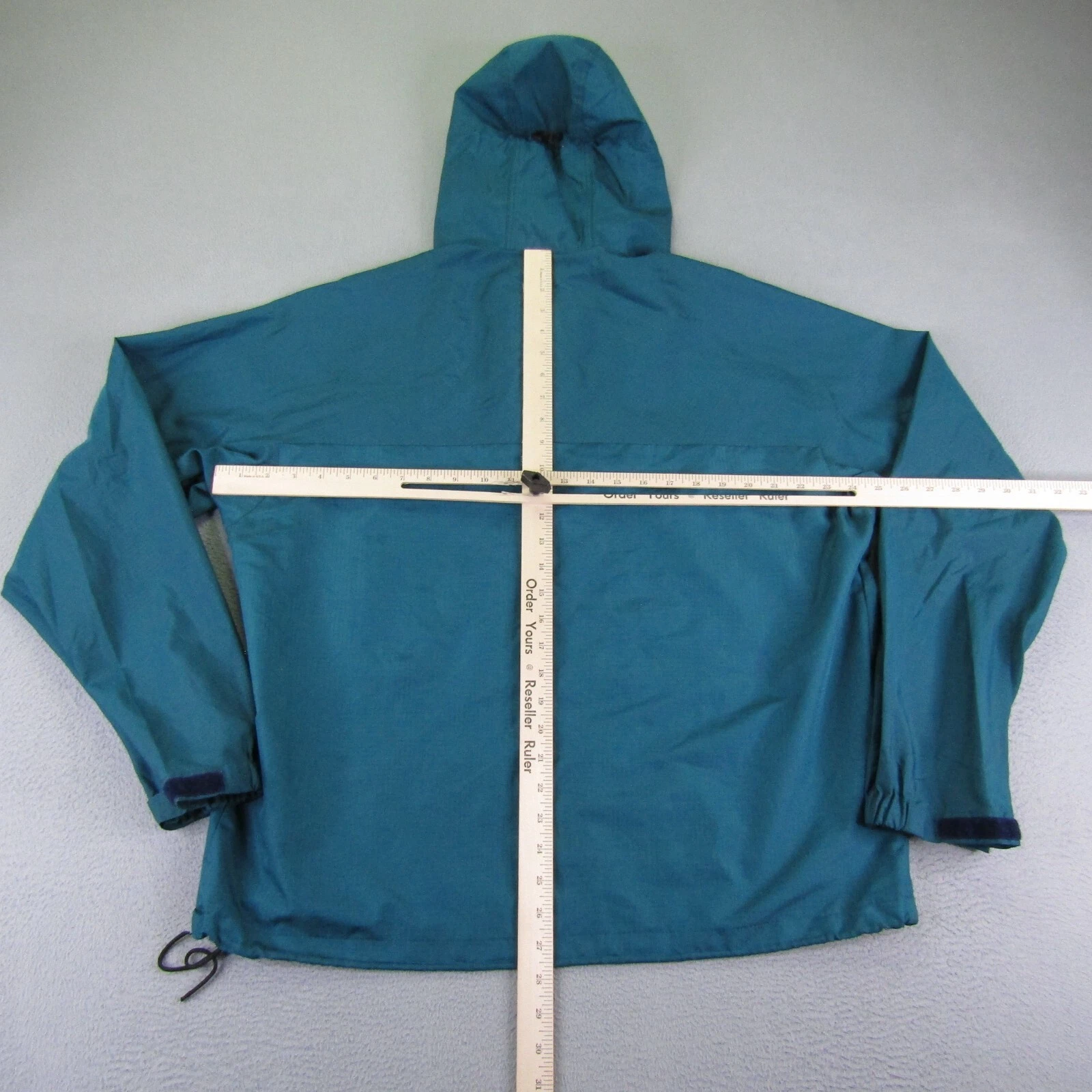patagonia vintage teal pneumatic pullover 1/4 zip anorak jacket