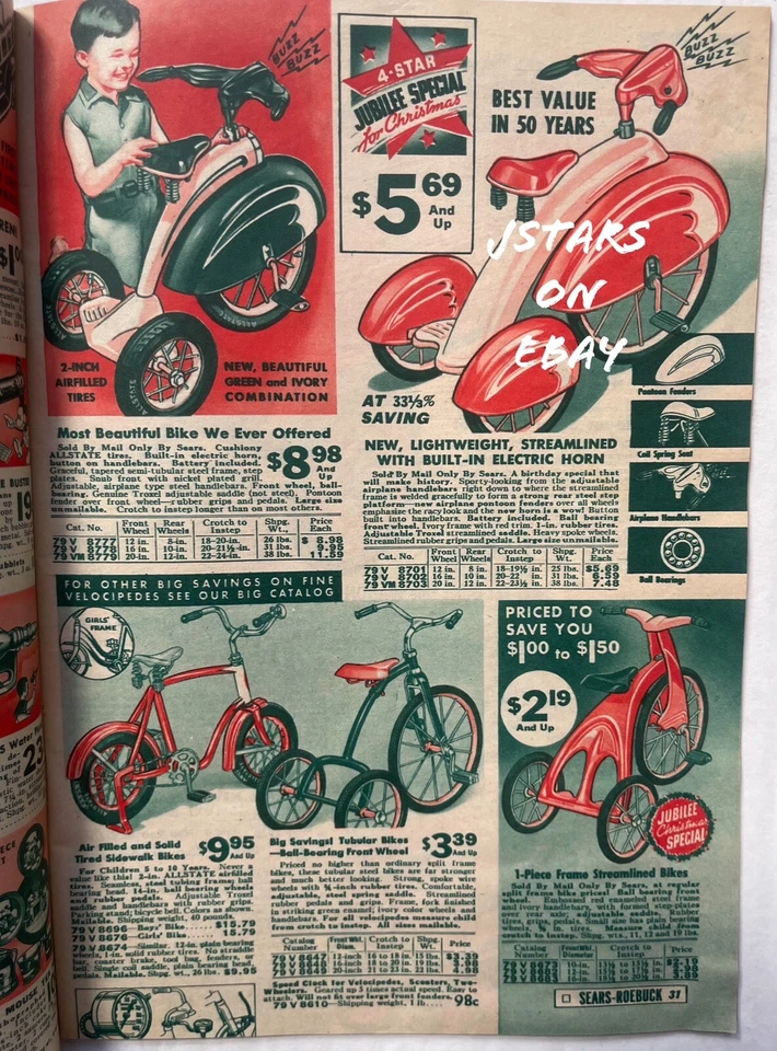 1936 SEARS CHRISTMAS BOOK CATALOG SEARS ROEBUCK & COMPANY WISH TOYS VINTAGE - Image 4 of 4