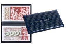 LARGE Currency Banknotes Album Paper Money Pocket Wallet Post Cards Lighthouse