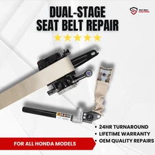 DUAL STAGE SEAT BELT REPAIR FOR HONDA ALL MODELS ⭐️⭐️⭐️⭐️⭐️