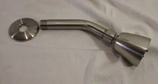 Generic Single Function Shower Head, Arm and Flange, Brushed Nickel