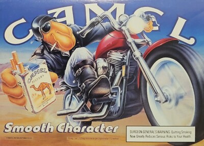 camel cigarette commercial 1990 Cigarettes 1990s Print Advertisement Ad 1997 Joe Illustration Lights Camel cigarette ads really took