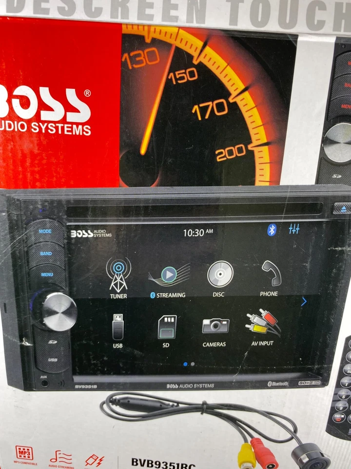 BOSS Audio Systems BVB9351RC 6.2” Touchscreen Car CD DVD Player, No Remote - Image 4 of 4