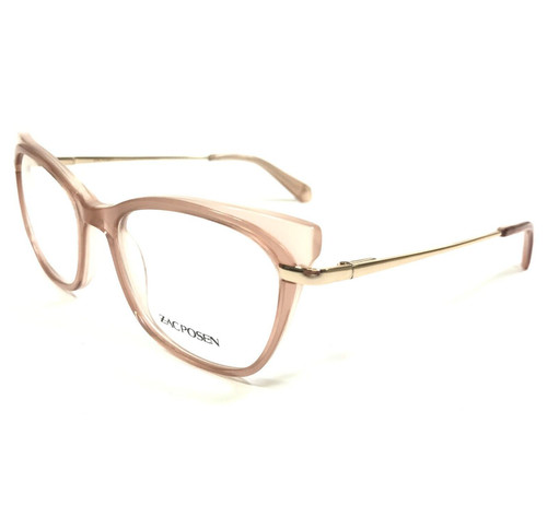 Zac Posen Eyeglasses Frames Chaka BH Clear Nude Gold Cat Eye Full Rim 51-16-135