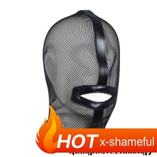 Open Mouth Binding Party Hood Unisex Binding Fetishs Slaver Headgear Mask New