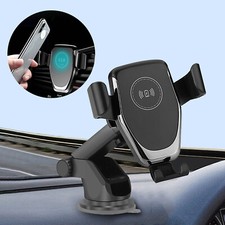 UK Car Wireless Fast Charging Phone Holder For iPhone 17 Pro 16 Samsung S25+ S24
