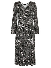 Brand New Ladies Ex Wallis Multi Coloured Pebble Animal Jersey Dress